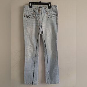 Dolce and Gabbana Tiger Pocket Studded Jeans Size 40